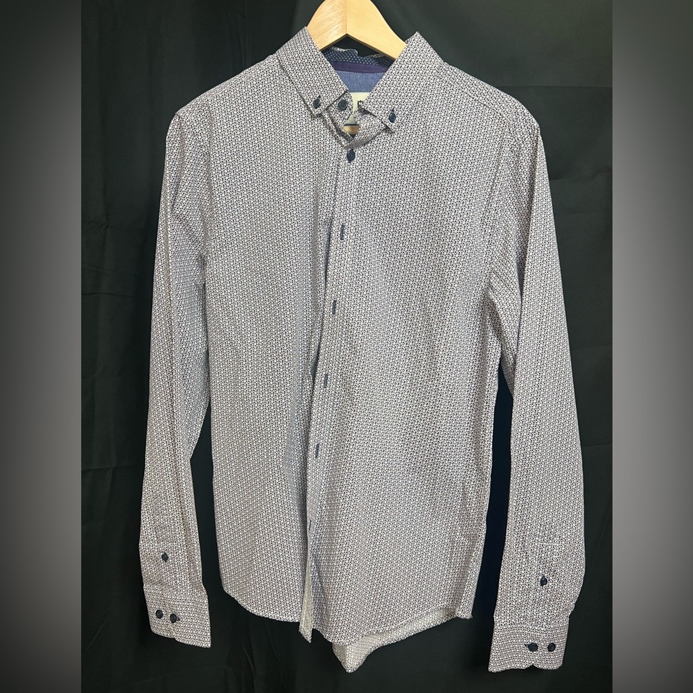 Steel & Jelly - Fun Purple pattern - lined collar and sleeves